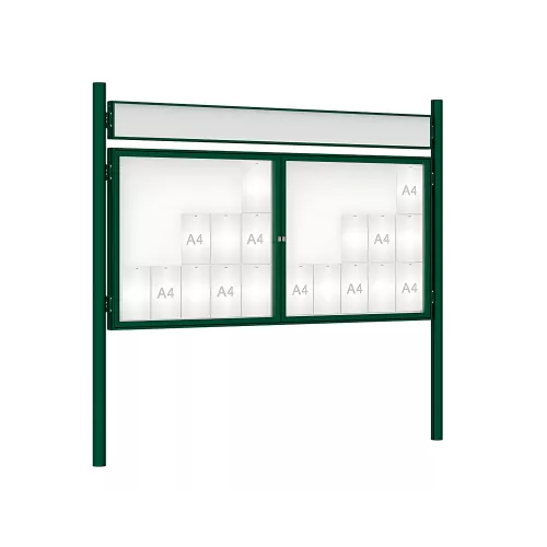 Vitrine 1000 sur poteaux Ø76 mm PROCITY