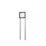 Vitrine Edge ép. 54 mm sur poteaux PROCITY