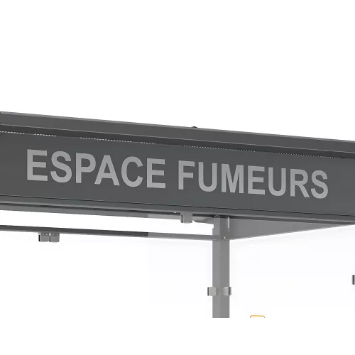 Autocollant du texte "ESPACE FUMEURS" PROCITY