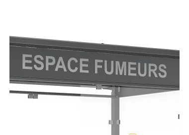 Autocollant du texte "ESPACE FUMEURS" PROCITY