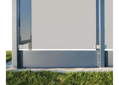 Bavette coupe vent et coupe neige pour un vitrage PROCITY