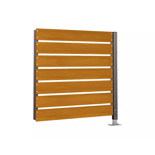 Bardage de retour avant lg 1400 mm pour abri conteneurs Modulo PROCITY