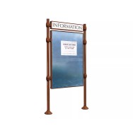 Panneau d'affichage libre Inox brossé PROCITY