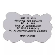 Panneau Nuage avec texte