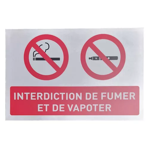 Panneau interdiction de fumer
