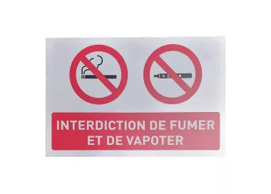 Panneau interdiction de fumer