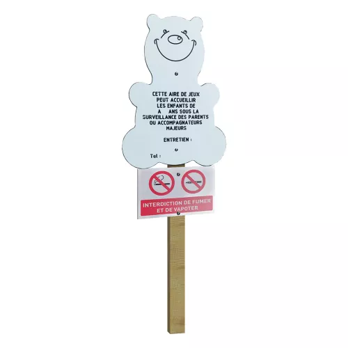 Panneau animaux + Interdiction de fumer