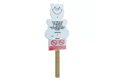 Panneau animaux + Interdiction de fumer