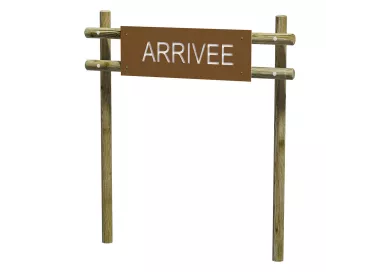 Panneau d'arrivée