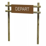Panneau départ