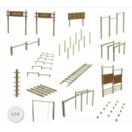 Lot 3 : Parcours de santé bois (14 éléments)