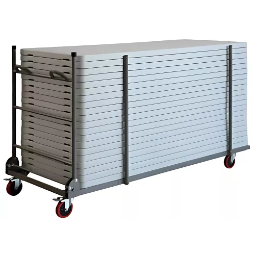 Lot de 20 tables pliantes Easy avec chariot | Expert Collectivités