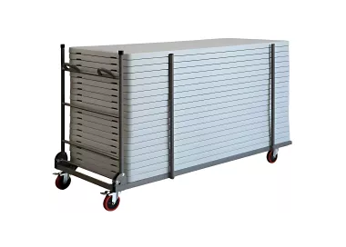 Lot de 20 tables pliantes Easy avec chariot | Expert Collectivités