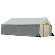 Tente de réception 5 x 8 m - Plein Air - 40 m² - Complet avec murs blanc