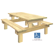 Table pique-nique HANOVRE pour PMR