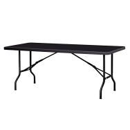 Table GRENADE rectangulaire 183 cm x 76 cm - noire