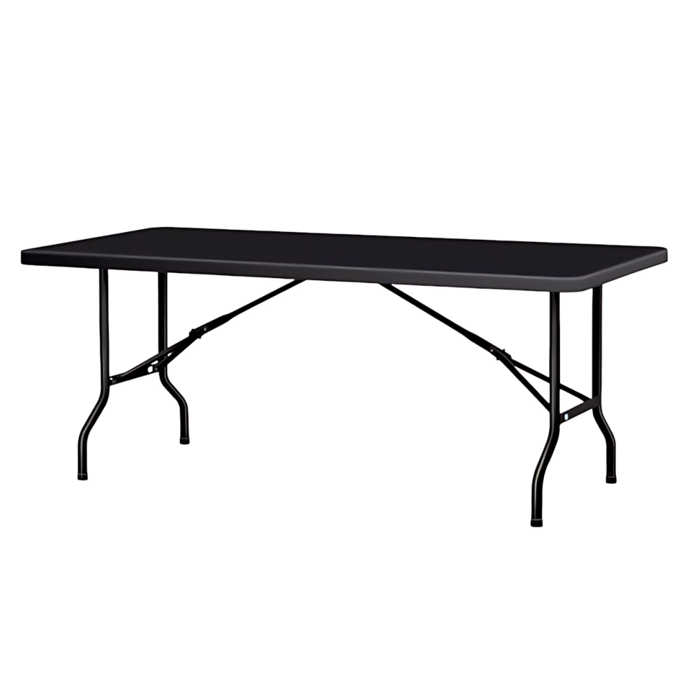 Table GRENADE rectangulaire 183 cm x 76 cm - noire