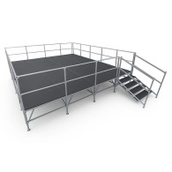 Podium modulable 8,54 x 6,10 m avec plancher antidérapant