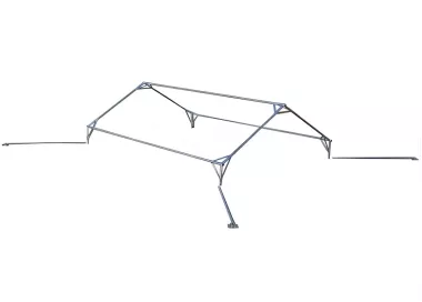 Tente de réception 3 x 4 m - Plein Air - 12m² - Complet blanc