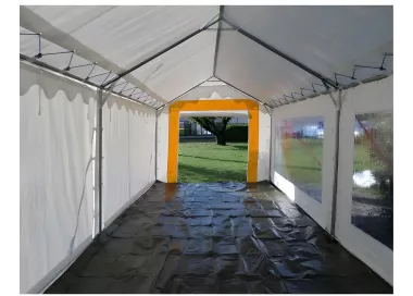 Tente de réception 3 x 8 m - Plein Air - 24m²- Complet mixte