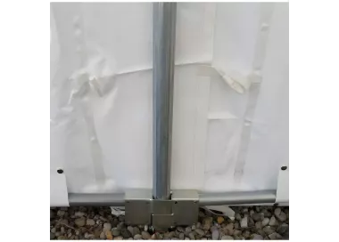 Tente de réception 3 x 8 m - Plein Air - 24m²- Complet blanc