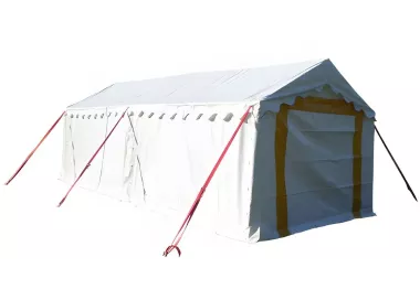 Tente de réception 3 x 8 m - Plein Air - 24m²- Complet blanc