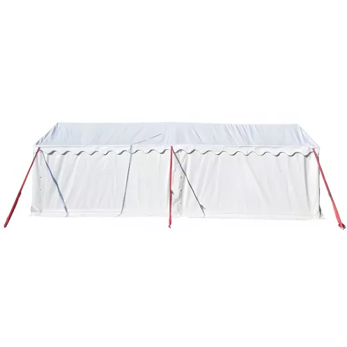 Tente de réception 3 x 8 m - Plein Air - 24m²- Complet blanc