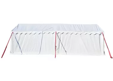 Tente de réception 3 x 8 m - Plein Air - 24m²- Complet blanc