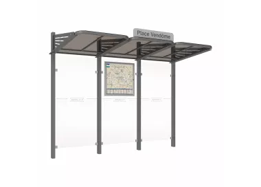 Station bus Conviviale® avec bardages verre PROCITY