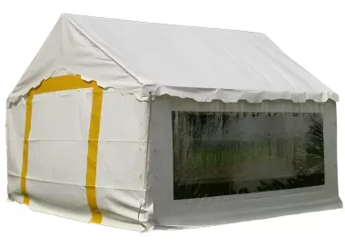 Tente de réception 5 x 4 m - Plein Air - 20 m²- Complet blanc