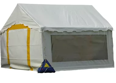 Tente de réception 5 x 4 m - Plein Air - 20 m²- Complet blanc