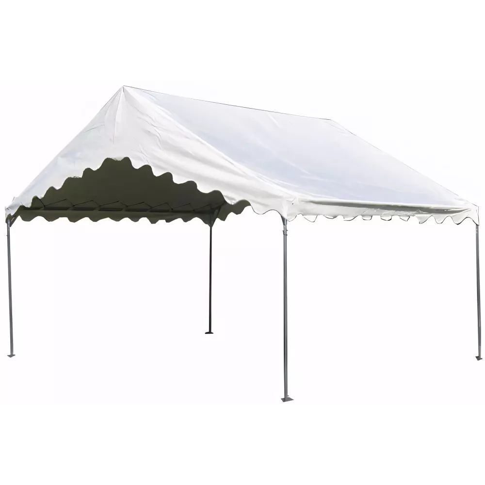 Tente de réception 5 x 4 m - Plein Air - 20 m² - Toit rayé gris/blanc + armature Tente de réception 5 x 4 m - Plein Air - 20 m² - Toit rayé gris/blanc + armature