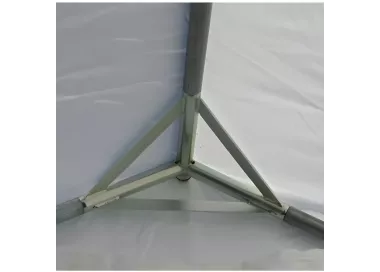 Tente de réception 5 x 4 m - Plein Air - 20 m² - Toit rayé vert/blanc + armature